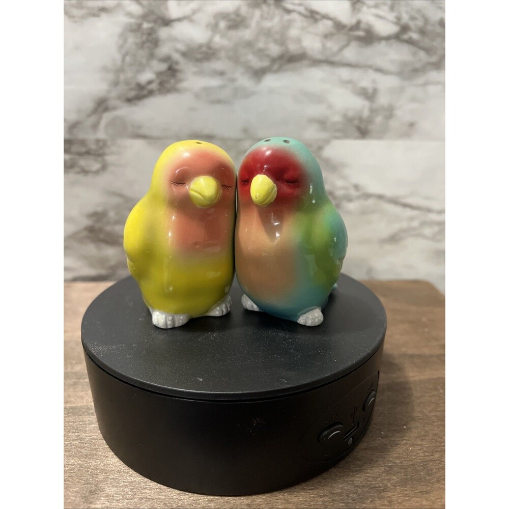 Magnetic Love  Birds Salt & Pepper Shakers Set Novelty Animal